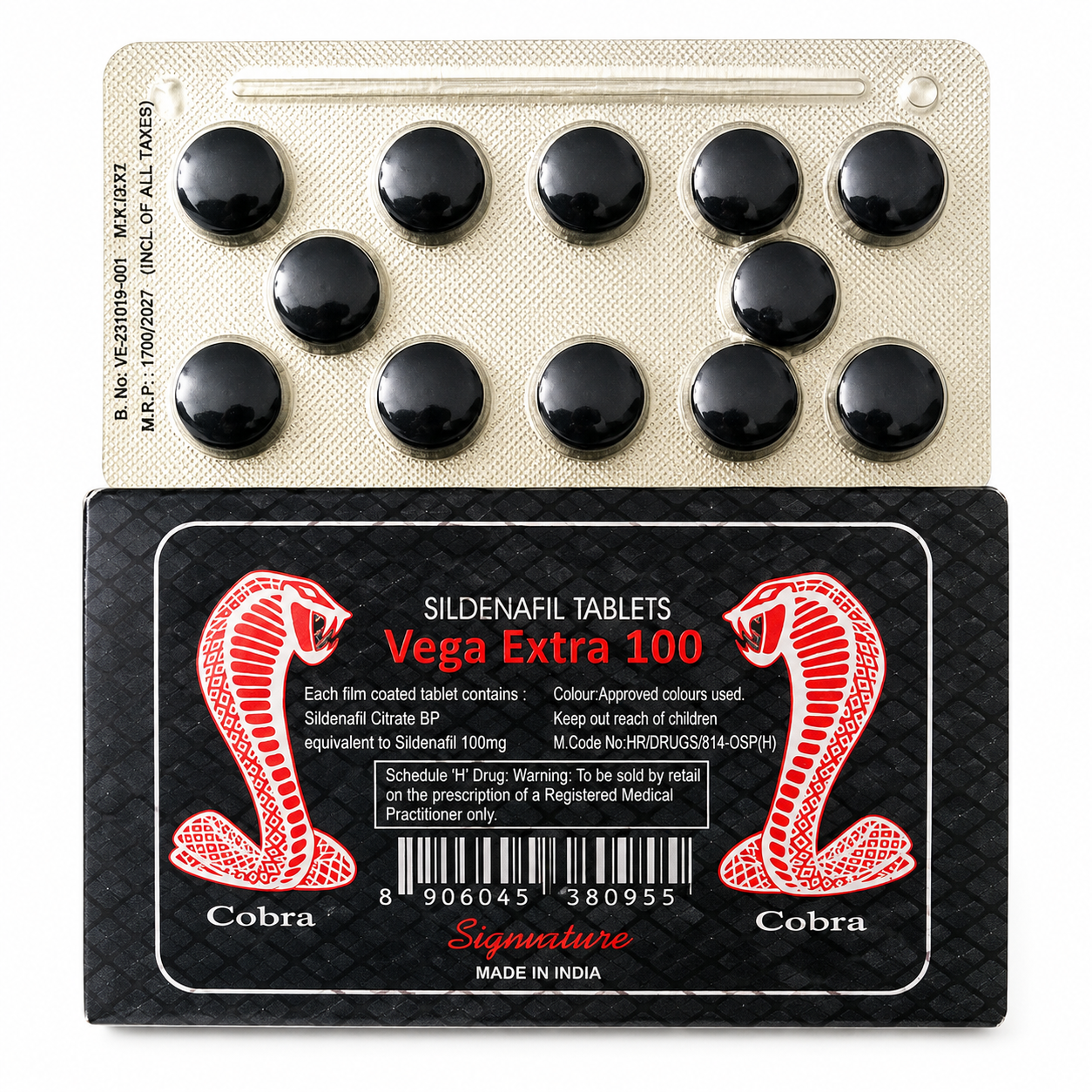 Black Cobra Extra 100 (10 Tablets)