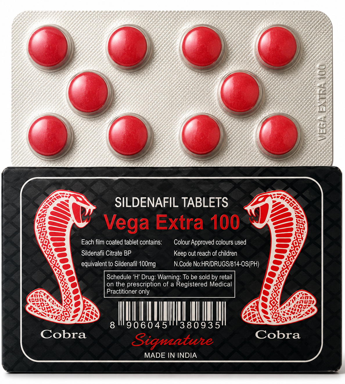 Red Cobra Extra 100 (10 Tablets)